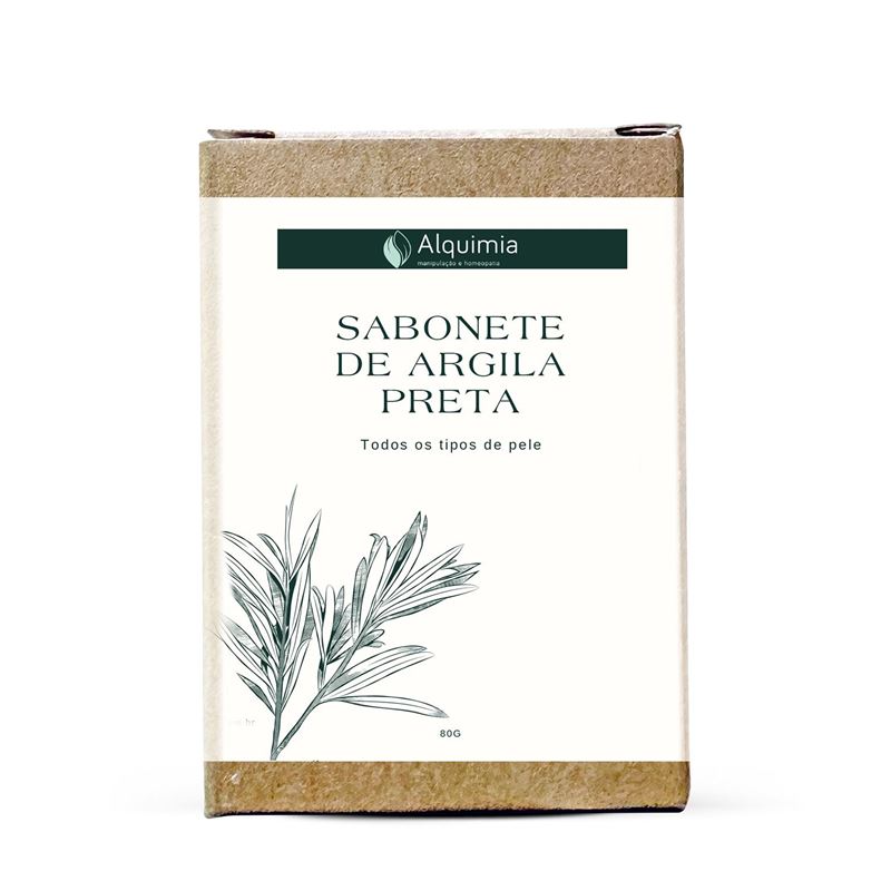 Sabonete Argila Preta 80g